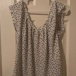 Lauren Conrad polka dot blouse